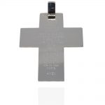 Medalha Cruz Pai Nosso 9cm Prata