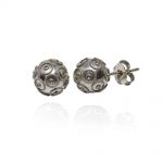 Brincos Tornilho Bola Viana 10mm Prata