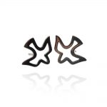 Brincos Andorinhas 18mm Prata
